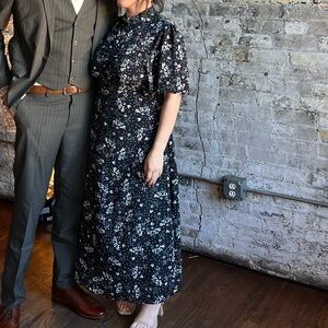 ASOS floral wedding guest dress
